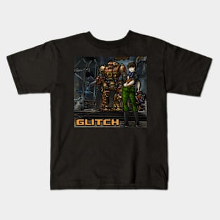 Glitch and her VND-1R Vindicator Battlemech Kids T-Shirt